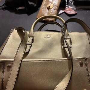 Kate Spade Gold Leather Satchel